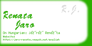 renata jaro business card